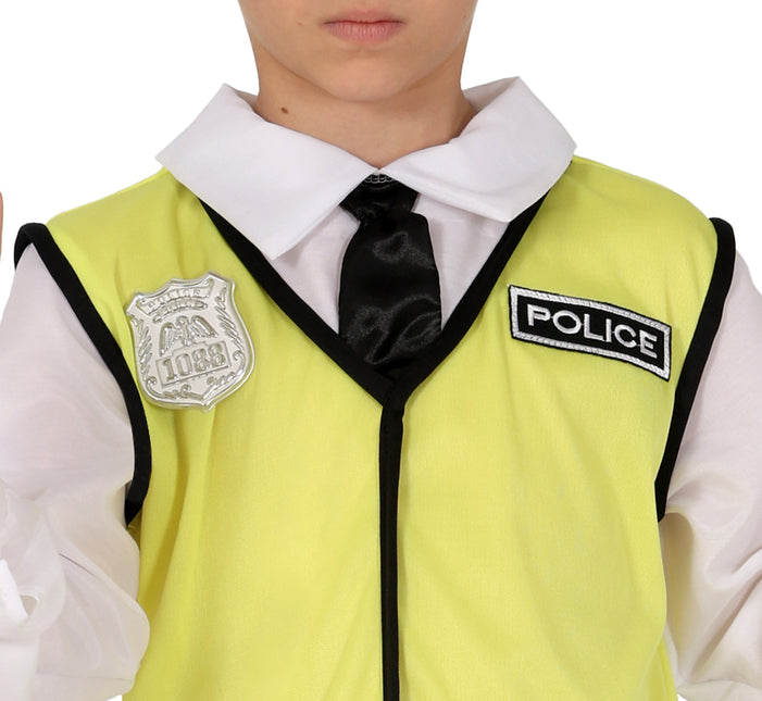 Traje de policía para niño 3 piezas