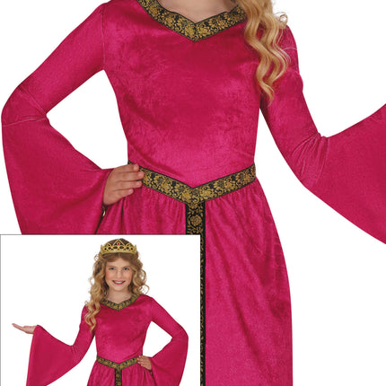 Vestido Princesas Fucsia