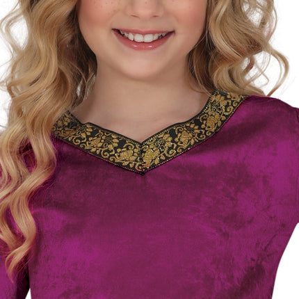 Vestido Princesas Fucsia