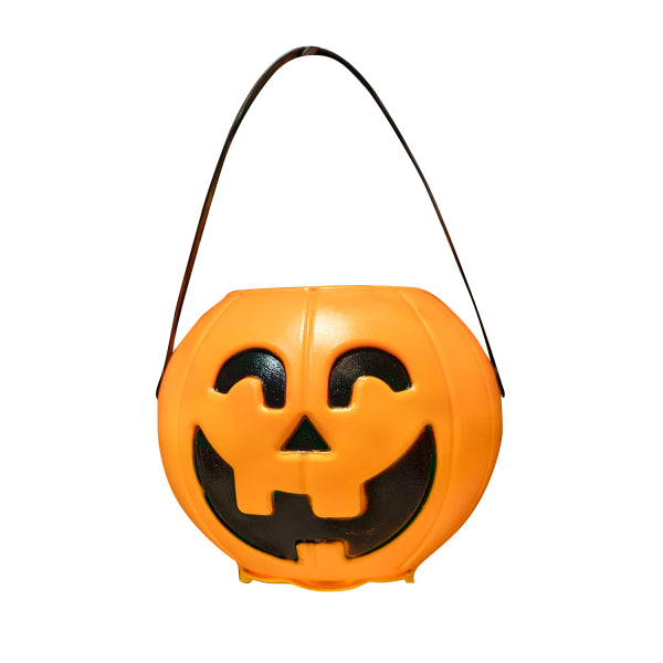 Cubo de calabaza con luz LED y sonido