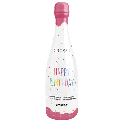 Papel de botella para cañón de confeti