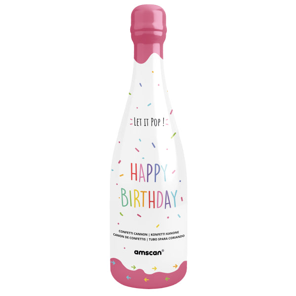 Papel de botella para cañón de confeti
