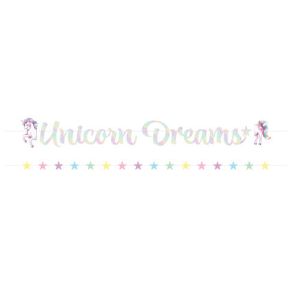 Guirnalda de Letras Unicornio 2m 2 piezas