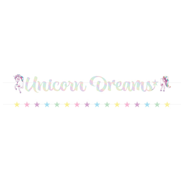 Guirnalda de Letras Unicornio 2m 2 piezas