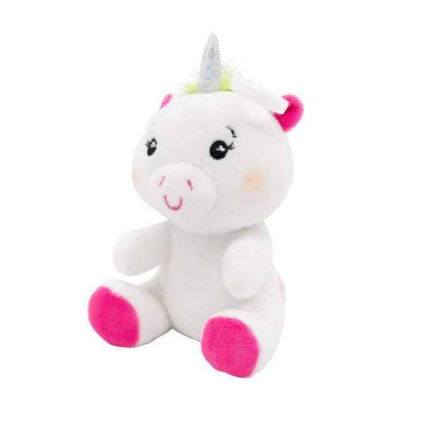 Globo Unicornio Peso Blanco Rosa 2 en 1 Abrazo 11cm