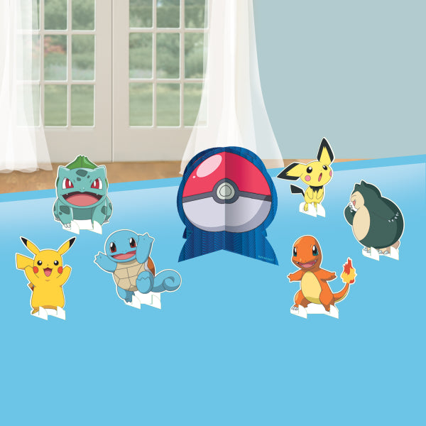Set Decoración Pokemon Colores 17,cm 7 piezas