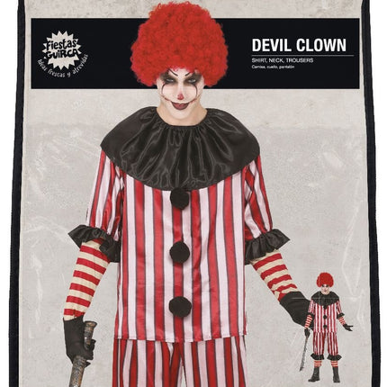 Disfraz de payaso de Halloween para hombre