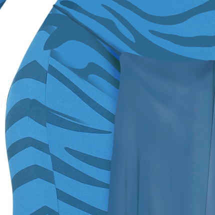 Segunda Piel Rayas Mujer Azul