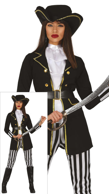 Disfraz de Pirata Negro para Mujer
