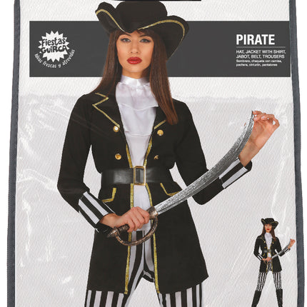 Disfraz de Pirata Negro para Mujer