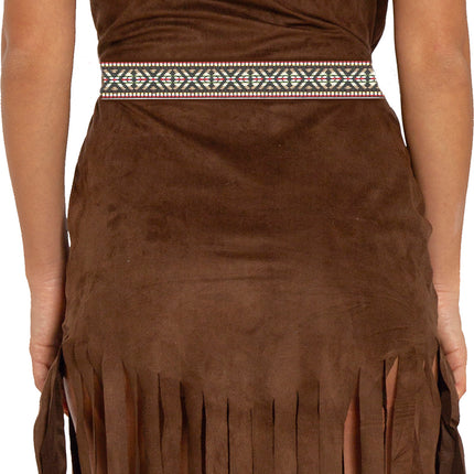 Vestido Indio Damas Beige