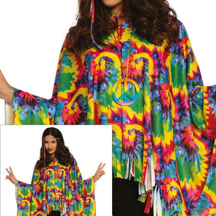 Disfraz de Poncho Hippie M