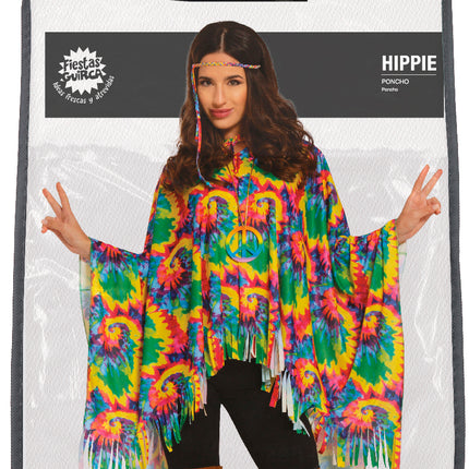 Disfraz de Poncho Hippie M