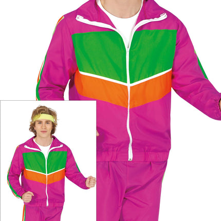 Traje de gimnasia rosa