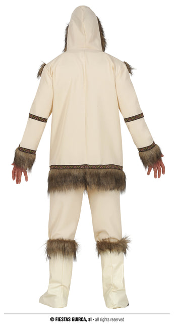 Disfraz de esquimal para hombre Beige