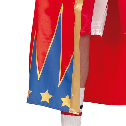 Disfraz de Boxeador Rojo Azul