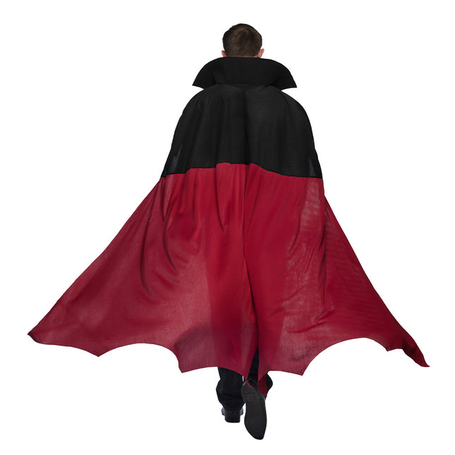 Disfraz Halloween Negro Rojo Vampiro