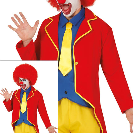Traje de Payaso Rojo Azul Amarillo