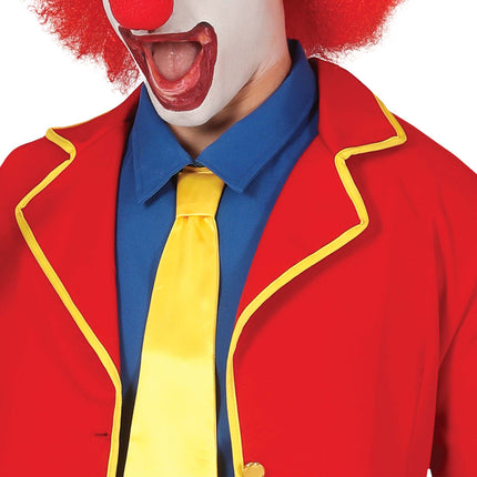 Traje de Payaso Rojo Azul Amarillo