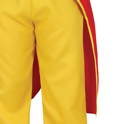 Traje de Payaso Rojo Azul Amarillo