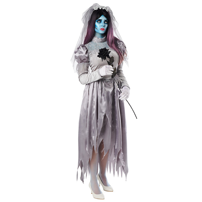 Vestido Halloween Damas Novia Bruja