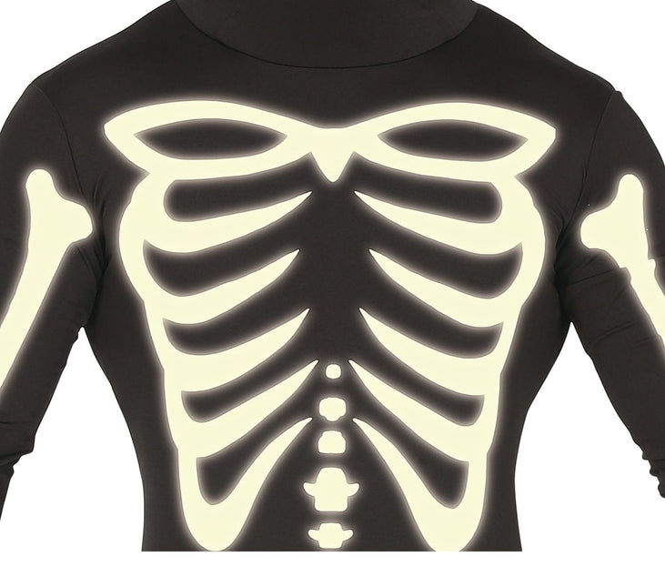 Disfraz Halloween Esqueleto Hombre Negro L