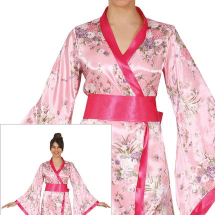 Kimono Disfraz Damas Rosa
