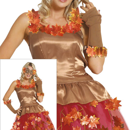 Vestido Hojas Rosa