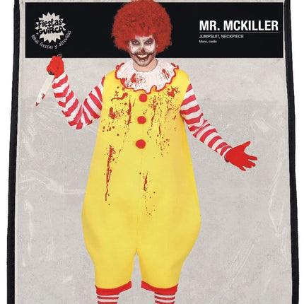 Mc Asesino Disfraz Halloween Hombre L