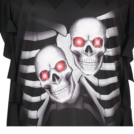 Disfraz de Halloween de Cabeza de la Muerte Hombre L