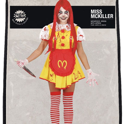 Mc Asesino Disfraz Halloween Mujer