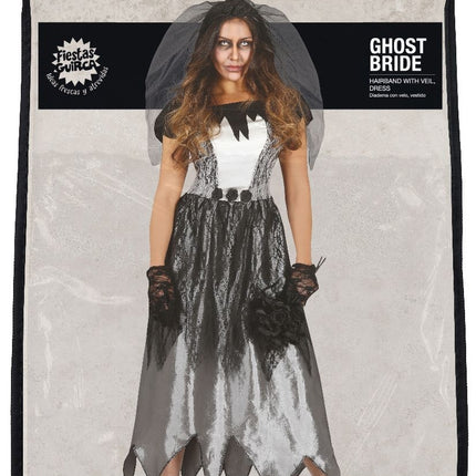 Disfraz de Novia Fantasma de Halloween Negro para Mujer