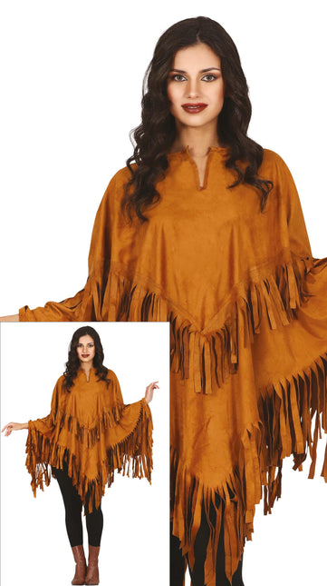 Poncho Señoras Marrón M