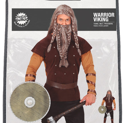 Disfraz de Vikingo Hombre Marrón