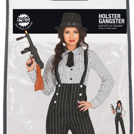 Disfraz de gángster para mujer