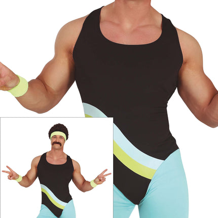 Disfraz de Atleta Azul Hombre