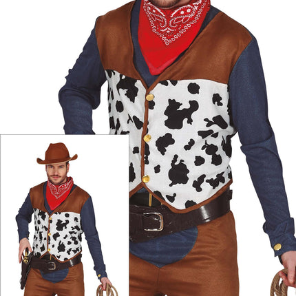 Disfraz de Vaquero Hombre Marrón