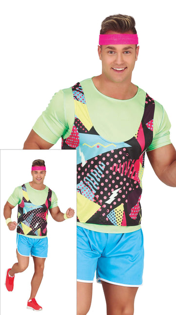 Disfraz de Atleta de Color para Hombre
