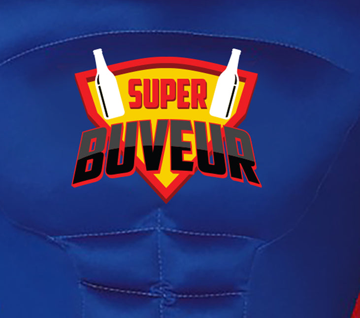 Disfraz de Super Buveur Hombre