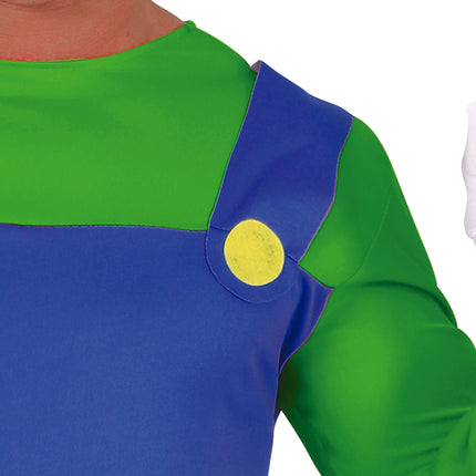 Disfraz de Super Mario Luigi para hombre