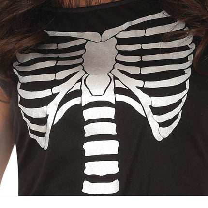 Disfraz de esqueleto de Halloween para mujer