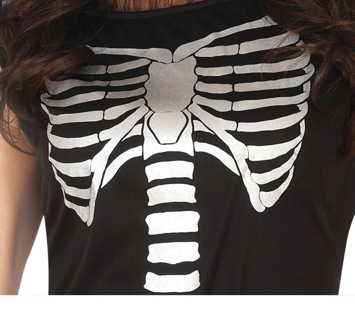 Disfraz de esqueleto de Halloween para mujer