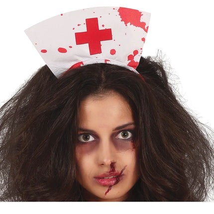 Disfraz de Enfermera de Halloween con Sangre de Mujer