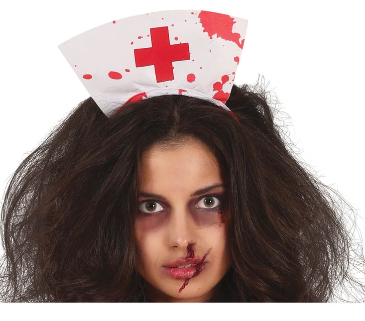 Disfraz de Enfermera de Halloween con Sangre de Mujer