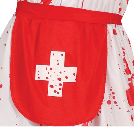 Disfraz de Enfermera de Halloween con Sangre de Mujer