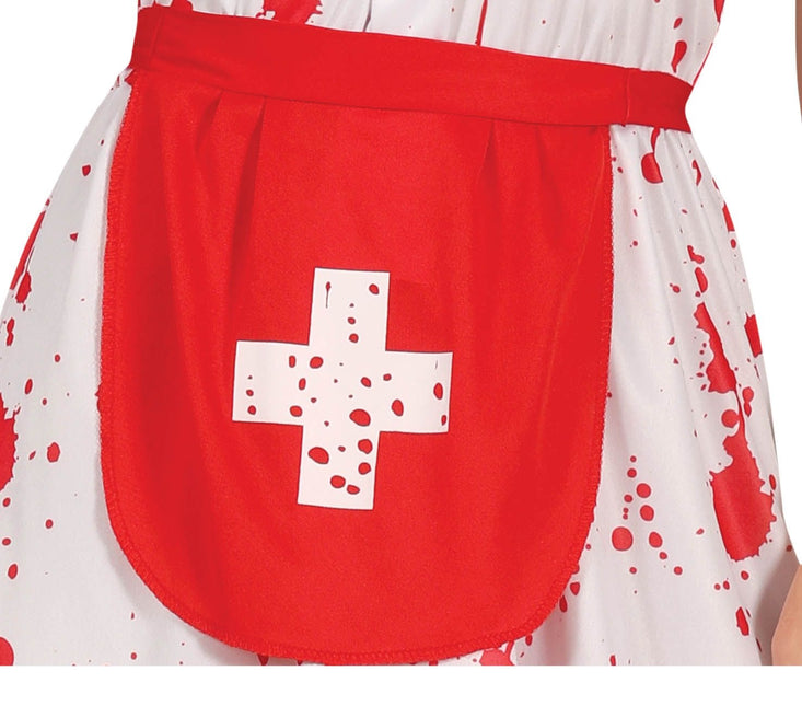 Disfraz de Enfermera de Halloween con Sangre de Mujer