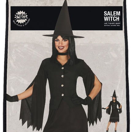 Vestido Bruja Damas negro