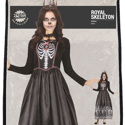 Vestido Esqueleto Damas negro
