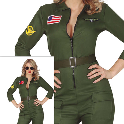 Disfraz Piloto Damas Top Gun