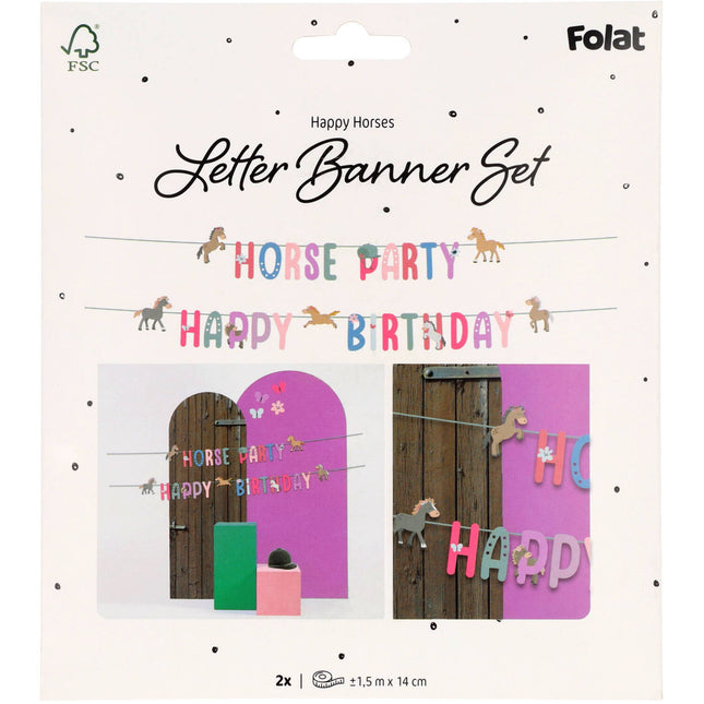 Feliz Cumpleaños Letterslinger Caballos Felices 1,5m